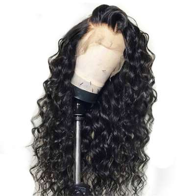 Full cuticle water wave soft natural full lace human hair wigs