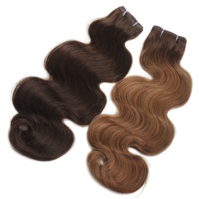 One Donor 10-30inch Different Color Flat Weft 100% Human Raw Cambodian Hair Extension