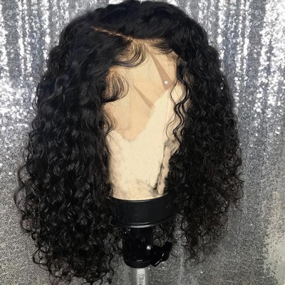 Wig Unprocessed Remy Natural Color Brazilian Human Hair Lace Front Wig