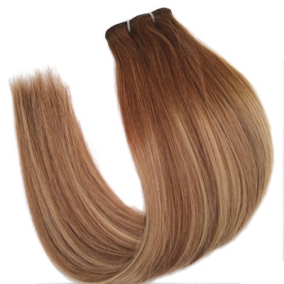 Hot Sale 12A Grade Malaysian Ombre Color Virgin Remy Human Hair Flat Weft