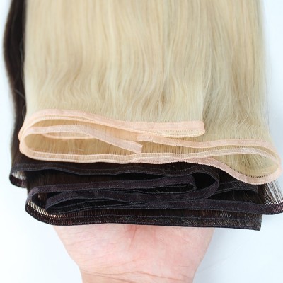 Virgin Cuticle Aligned hair weave 100g invisible flat weft remy hair extensions