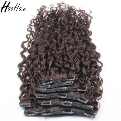 hot new products high quality 100% human hair extension, full head clip in hair extensions