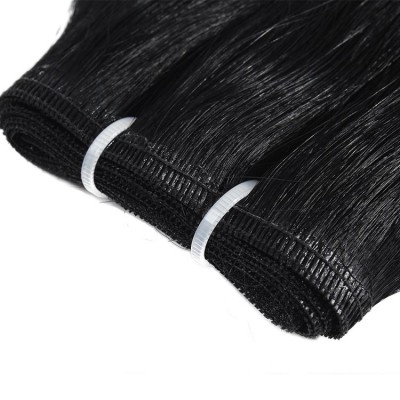 12A  Grade Cambodian Human Remy Virgin Hair Super Thin And Light  Flat Weft