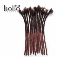 [HOHO DREADS] Factory direct OMBRE COLORS TWO TONE afro kinky human hair crochet dreadlocks