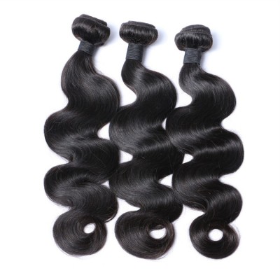 Virgin human hair bundles with lace closure 4*4,high density wholesale hair closure