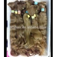 Waimaotong express new products 100% loose human remy hair wholesale bulk hair extensions