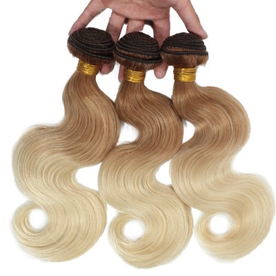 Unprocessed human virgin hair bundles cuticle aligned indian raw hair