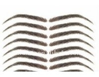 beauty parlor hand-tied artificial 100% human hair Eyebrows