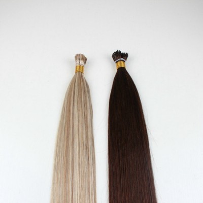 100% brazilian human hair extensions blonde color prebonded itip/utip/vtip/nano tip and flat tip hair products