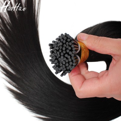 Dropship hair supplier 100% virgin I-tip 50 inch long hair extension human