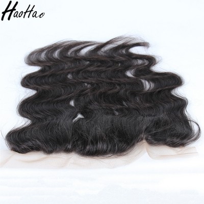 Chinese hair vendor malaysian 13*4 lace frontal virgin hair body wave