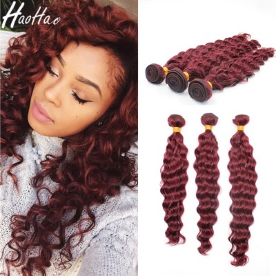 Most promotions large stocks body wave color 99j braiding hair red hair weave