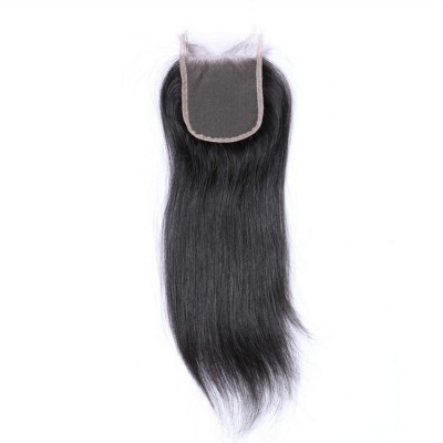 Wholesale remy cuticle aligned hair 3 part lace frontal closure, virgin brazilian hair closure