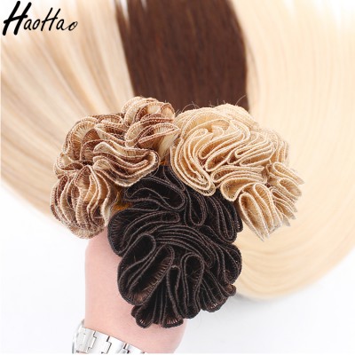 One Donor Virgin Human Hand Tied Weft Hair Extension For Wholesale