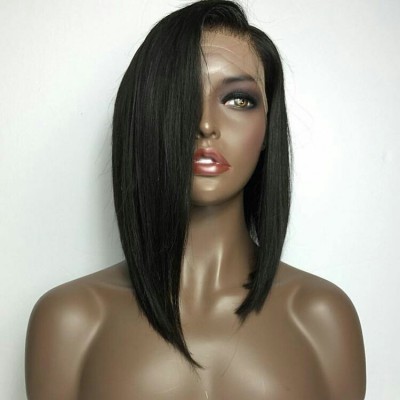 wig bob unprocessed remy natural color brazilian bob human hair wig