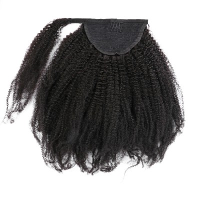 Wholesale factory new design most popular 100% claw clip ponytail human hair extension