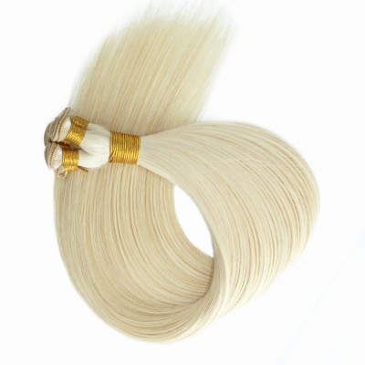 Top Quality Hand Tied Weft Peruvian Cuticle Align Virgin Unprocessed Human Hair 613 Straight Hair